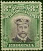 Rhodesia 1913 8d Violet & Green SG230 Die II Fine MM . King George V (1910-1936) Mint Stamps