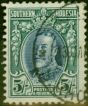 Old Postage Stamp from Southern Rhodesia 1931 5s Blue & Blue-Green SG27 Fine Used