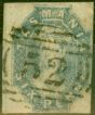 Collectible Postage Stamp from Tasmania 1863 6d Dull Cobalt SG47 Good Used (1)