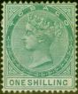 Valuable Postage Stamp from Tobago 1879 1s Green SG4 Fine & Fresh Mtd Mint