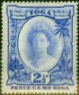 Rare Postage Stamp Tonga 1934 2 1/2d Bright Ultramarine SG59 Fine LMM