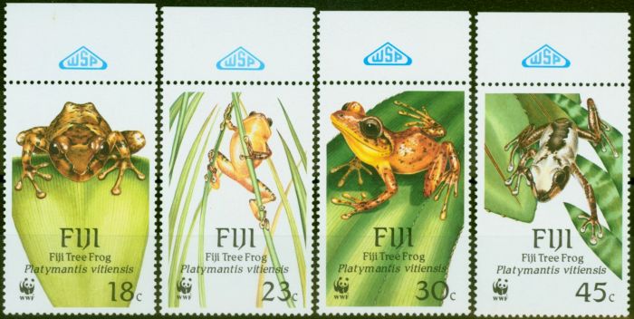 Collectible Postage Stamp from Fiji 1988 Frogs Set of 4 SG778-781 Very Fine MNH
