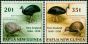 Old Postage Stamp Papua New Guinea 1990 Treaty of Waitangi Set of 2 SG622-623 V.F MNH
