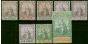 Trinidad 1896 Set of 8 to 5s SG114-122 Good MM  Queen Victoria (1840-1901) Valuable Stamps
