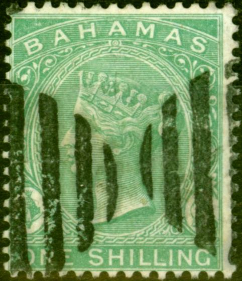 Valuable Postage Stamp from Bahamas 1882 1s Green SG44 Fine Used