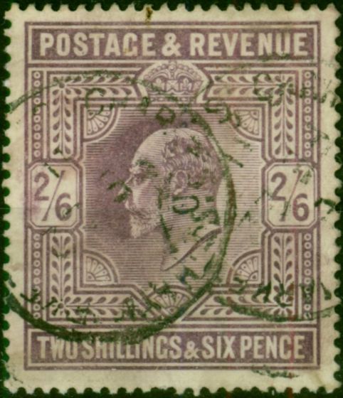 GB 1902 2s6d Dull Purple SG262 Fine Used. King Edward VII (1902-1910) Used Stamps