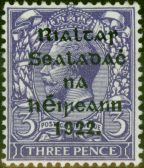 Valuable Postage Stamp Ireland 1922 3d Violet SG36 Fine LMM