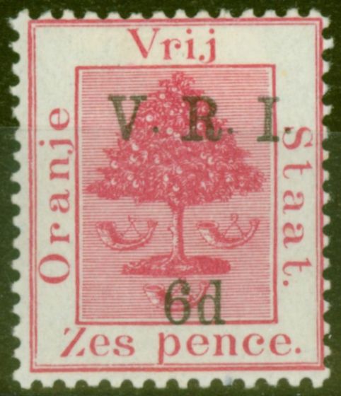 Collectible Postage Stamp from O.F.S 1900 6d on 6d Brt Carmine SG119 Fine Lightly Mtd Mint