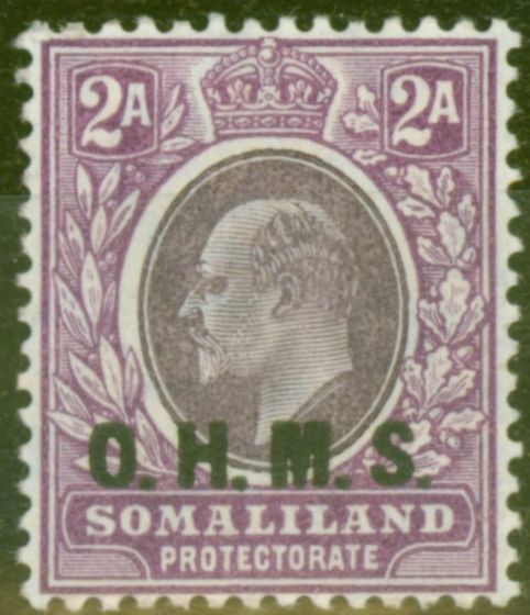 Collectible Postage Stamp from Somaliland 1905 2a Dull & Brt Purple SG014 Fine Lightly Mtd Mint