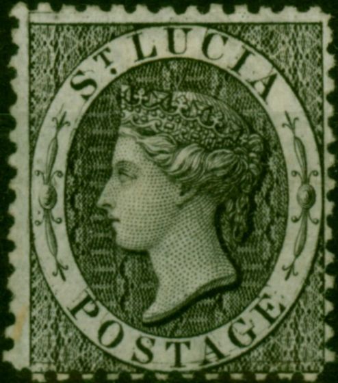 St Lucia 1864 (1d) Black SG11 Fine Unused (2) Queen Victoria (1840-1901) Old Stamps