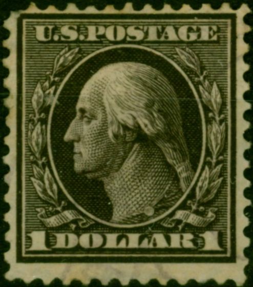 U.S.A 1909 $1 Purple-Black SG349 Good Unused  King Edward VII (1902-1910) Rare Stamps