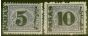 Collectible Postage Stamp from Egypt 1878 surch set of 2 SG42-43 Fine Lightly Mtd Mint