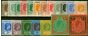 Old Postage Stamp Leeward Islands 1938-45 Set of 19 SG95-114b Fine & Fresh LMM
