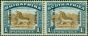 Old Postage Stamp S.W.A 1927 1s Brown & Blue SG51 V.F VLMM