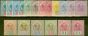 Valuable Postage Stamp from Sarawak 1899-1908 Extended set of 18 SG36-47 V.F Lightly Mtd Mint Choice Quality