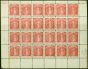 Valuable Postage Stamp Virgin Islands 1887 1d Rose Red SG33 V.F MNH & LMM Complete Sheet of 24 Scarce