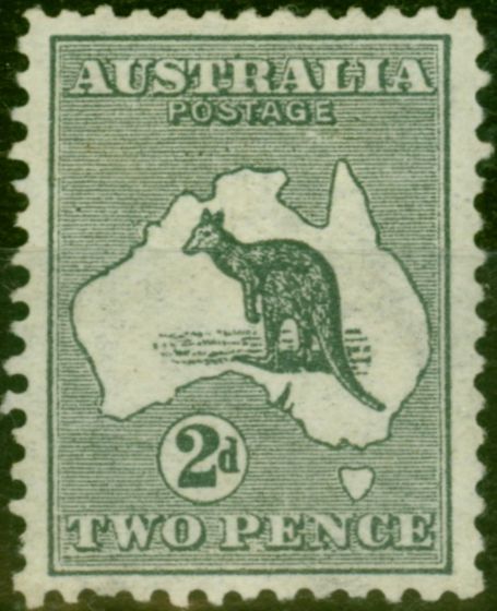 Old Postage Stamp Australia 1913 2d Grey SG3 Fine MM