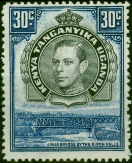 KUT 1941 30c Black & Dull Violet SG141a P.14 Fine MNH  King George VI (1936-1952) Rare Stamps