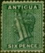 Valuable Postage Stamp Antigua 1872 6d Blue-Green SG15 Good Used