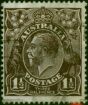 Australia 1919 1 1/2d Black-Brown SG51a Very Thin Paper Fine Used. King George V (1910-1936) Used Stamps