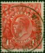 Australia 1924 1 1/2d Scarlet Sg77b 'HALE PENCE' Fine Used . King George V (1910-1936) Used Stamps