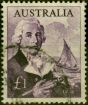 Rare Postage Stamp from Australia 1964 £1 Deep Reddish Violet SG359 Fine Used (2)