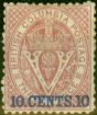 Collectible Postage Stamp from British Columbia 1868 10c Lake SG30 Good Mtd Mint Scarce