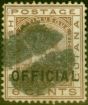 Collectible Postage Stamp from British Guiana 1877 6c Brown SG09 Fine Used Scarce
