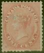 Valuable Postage Stamp from Canada 1859 1c Pale Rose SG29 Good Lightly Used