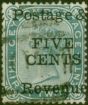 Ceylon 1885 5c on 32c Slate SG155 Fine Used 1 Queen Victoria (1840-1901) Old Stamps
