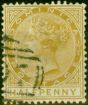 Valuable Postage Stamp from Dominica 1883 1/2d Olive-Yellow SG13 Fine Used