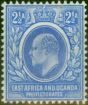 Old Postage Stamp East Africa & Uganda 1904 2 1/2a Blue SG20 Fine VLMM