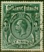 Valuable Postage Stamp from Falkland Islands 1912 3s Slate-Green SG66 V.F.U