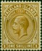 Falkland Islands 1921 1s Deep Ochre SG79 Fine VLMM. King George V (1910-1936) Mint Stamps