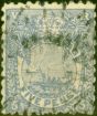 Old Postage Stamp from Fiji 1893 5d Ultramarine SG85 P.11 x 10 Good Used