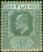 Old Postage Stamp Fiji 1904 1/2d Green & Pale Green SG115 Fine LMM