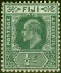 Old Postage Stamp Fiji 1908 1/2d Green SG118 Fine LMM
