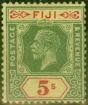 Valuable Postage Stamp from Fiji 1926 5s Green & Red-Yellow SG241 Fine Lightly Mtd Mint