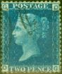 Collectible Postage Stamp from GB 1858 2d Blue SG45 Pl. 13 Fine Lightly Used