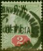 Collectible Postage Stamp GB 1902 2d Yellowish Green & Carmine-Red SG038 Good Used