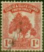 Collectible Postage Stamp Gilbert & Ellice Islands 1911 1d Carmine SG9 Fine Used