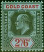 Valuable Postage Stamp from Gold Coast 1911 2s6d Black & Red-Blue SG67 Fine Mtd Mint Stamp
