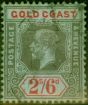 Rare Postage Stamp from Gold Coast 1913 2s6d Black & Red-Blue SG81 Fine Used