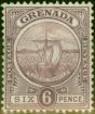 Valuable Postage Stamp Grenada 1908 6d Dull Purple & Purple SG85 Fine MM