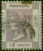 Collectible Postage Stamp Hong Kong 1866 18c Lilac SG13 Ave Used