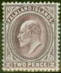 Collectible Postage Stamp from Falkland Islands 1912 2d Reddish Purple SG45b V.F Very LMM Supplied with Normal