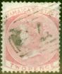 Rare Postage Stamp from Jamaica 1860 2d Rose SG2 Good Used