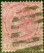 Valuable Postage Stamp from Lagos 1876 4d Carmine SG14 Fine Used