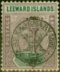 Collectible Postage Stamp Leeward Islands 1897 1/2d Dull Mauve & Green SG9 Fine Mounted Mint