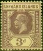 Collectible Postage Stamp from Leeward Islands 1927 3d Purple-Yellow SG69 Fine Lightly Mtd Mint